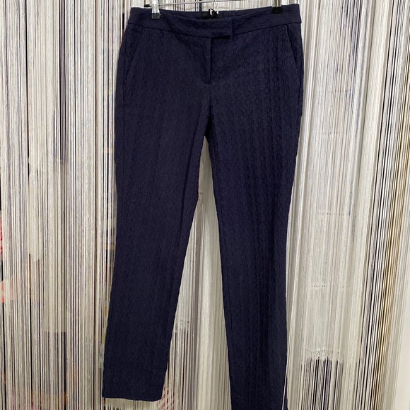 Cynthia Rowley Slim Ankle Pant in Navy - Picture 2 of 6